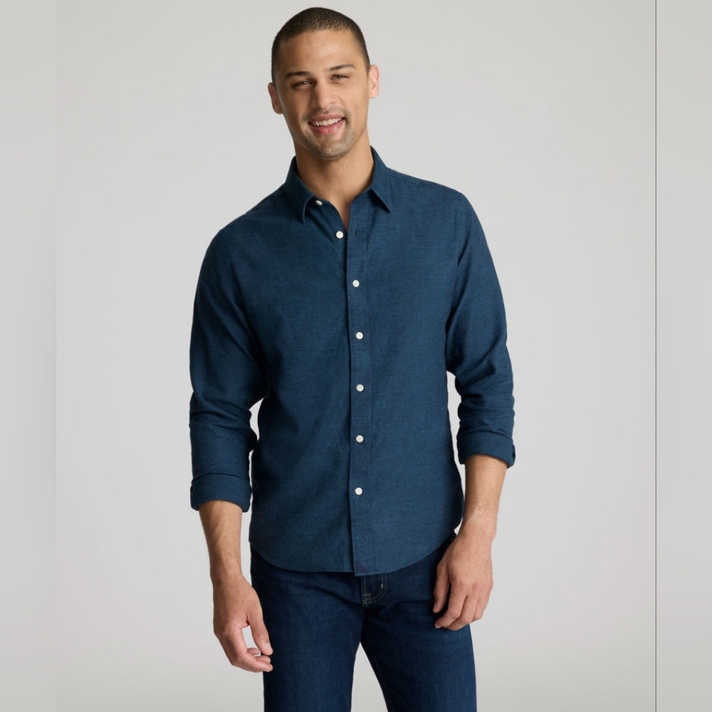 Untuckit Wrinkle Free Veneto Blue Button-Up Shirt